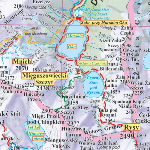 Tatry mapa ścienna turystyczna - tapeta XXL, ArtGlob